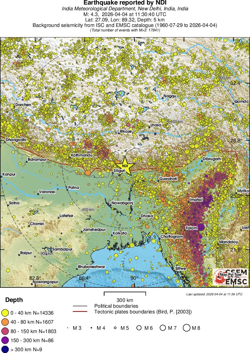 wide historical seismicity