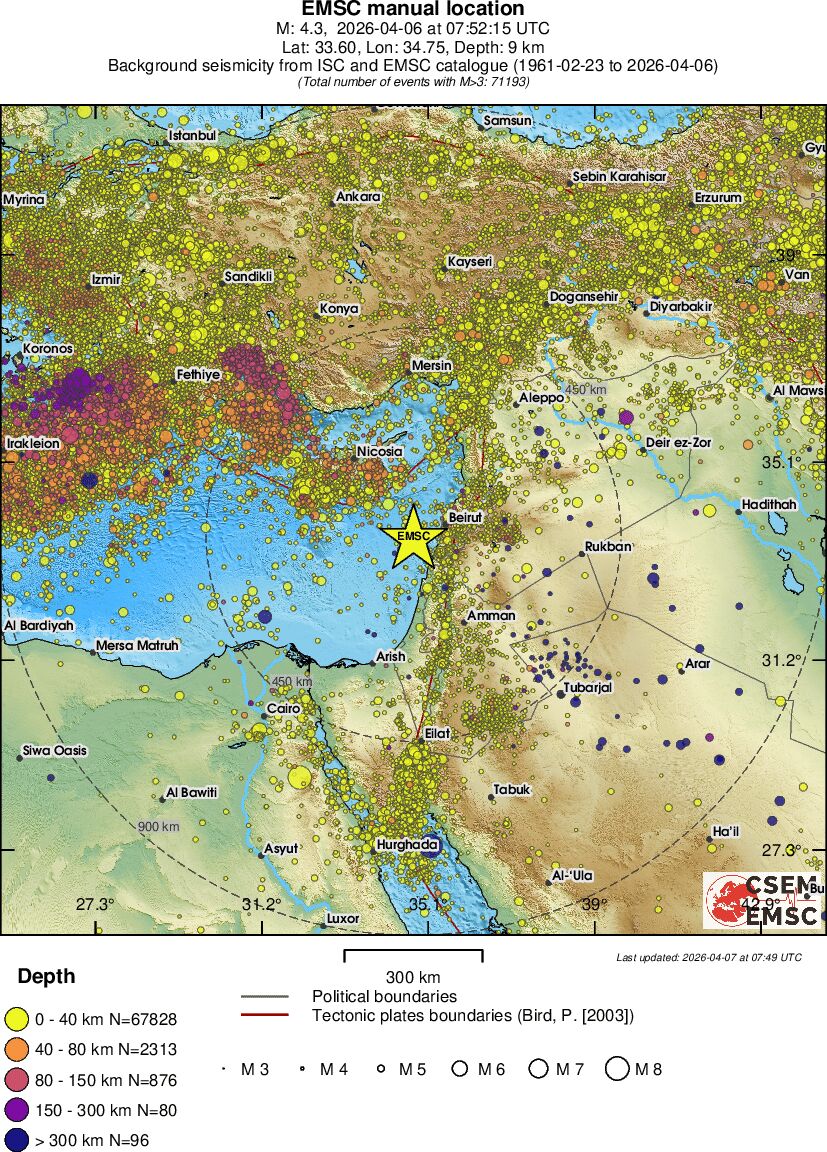 wide historical seismicity