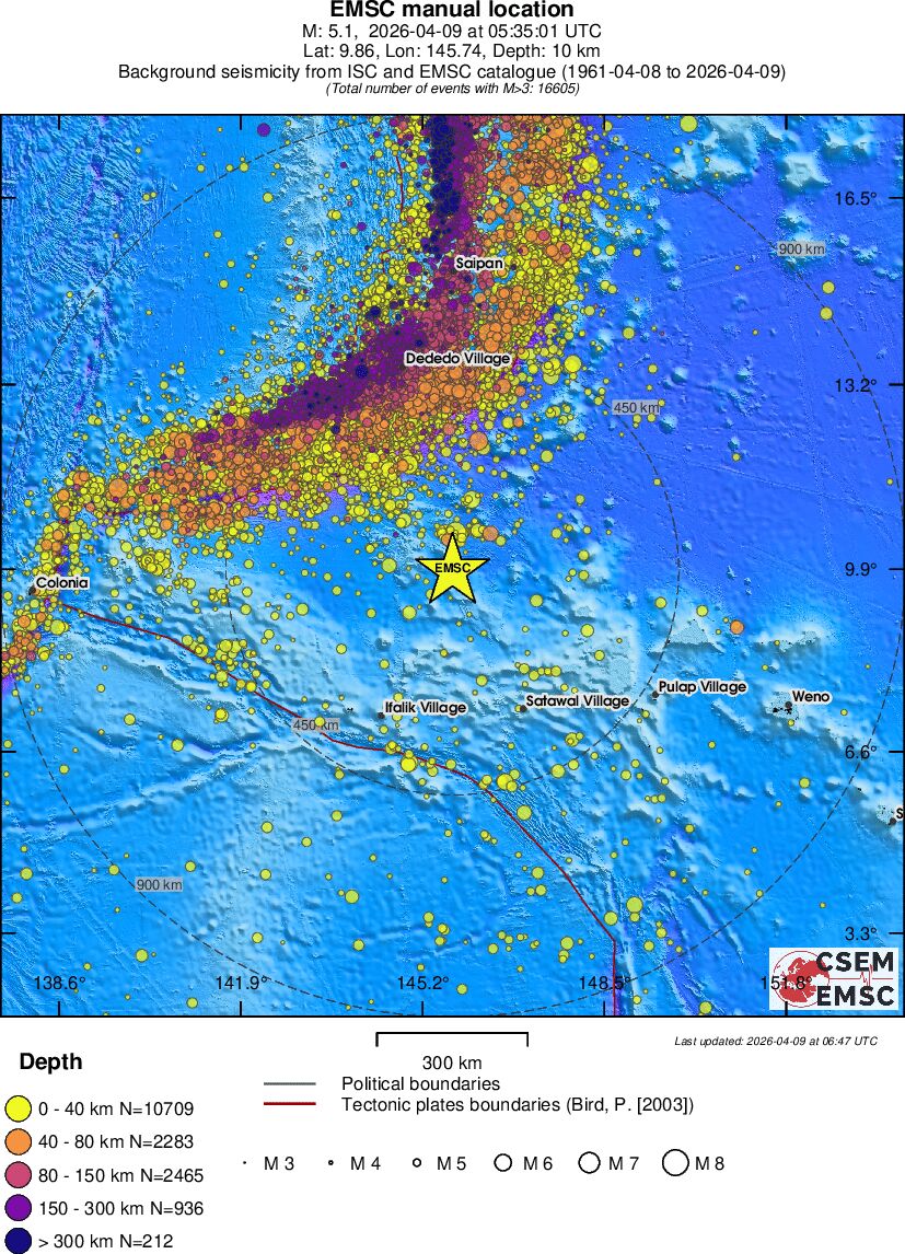 wide historical seismicity