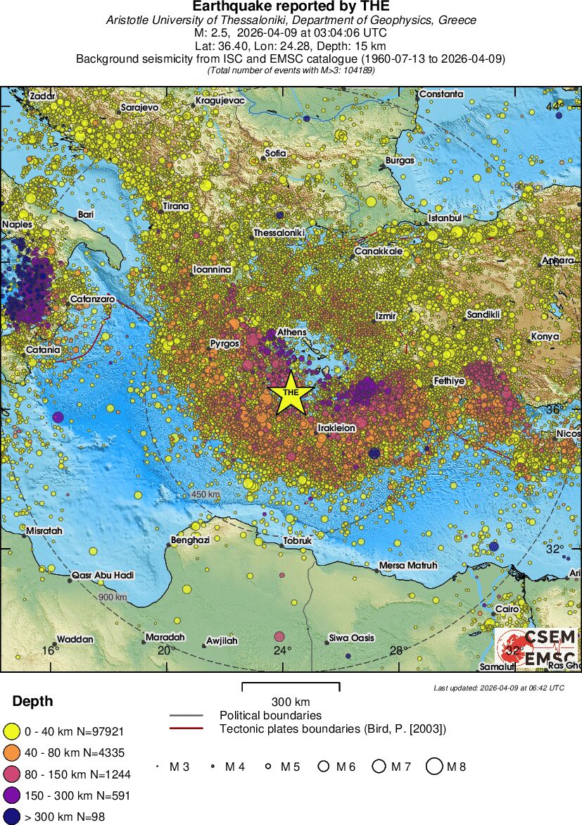 wide historical seismicity