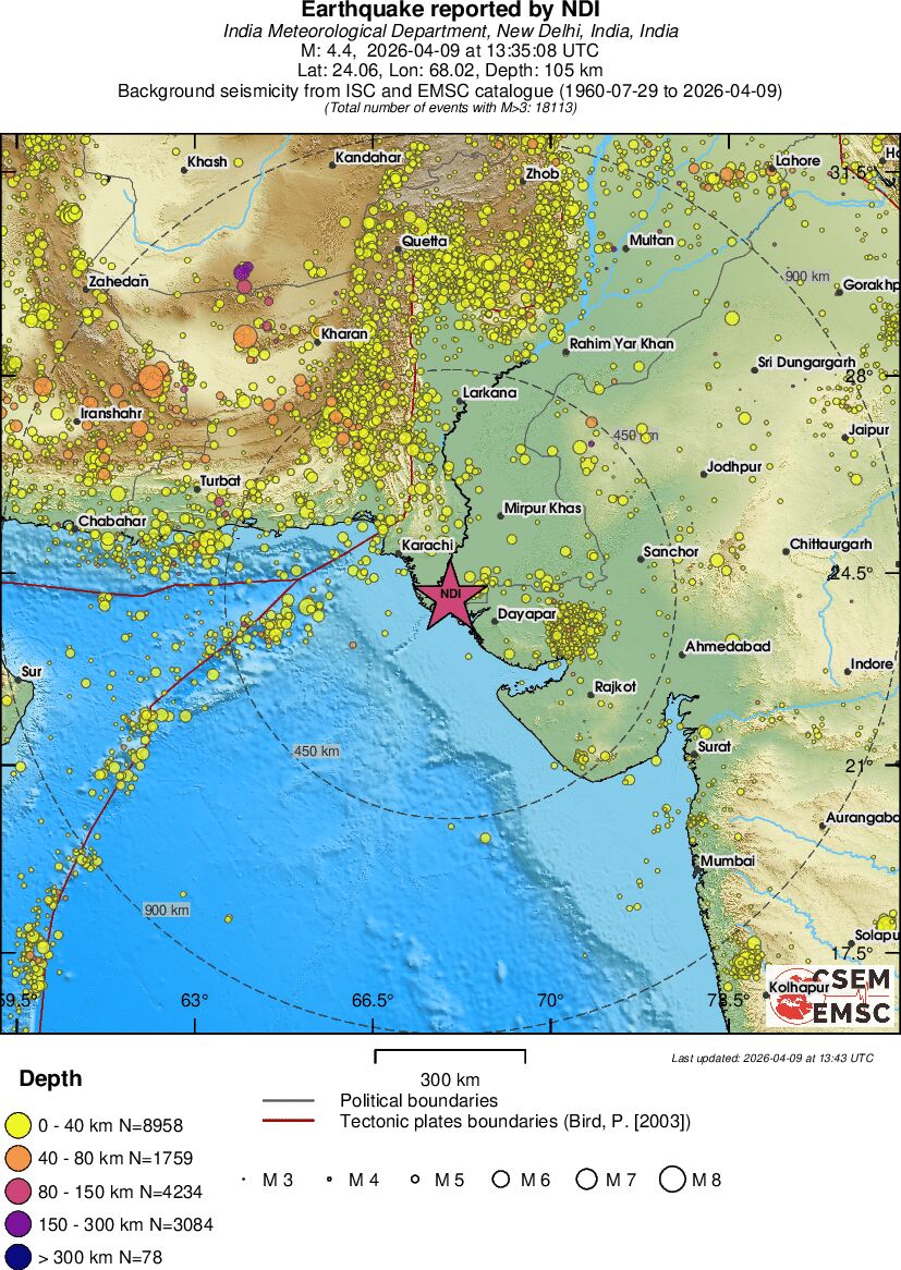 wide historical seismicity