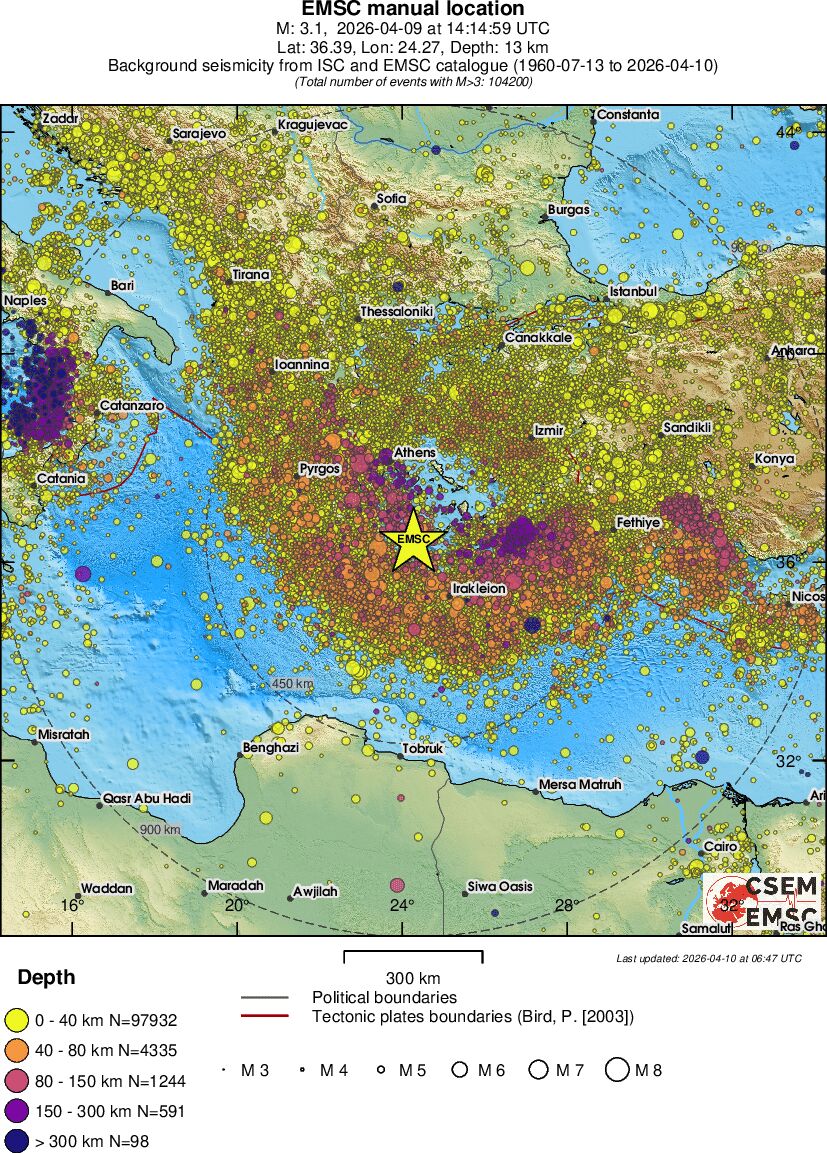 wide historical seismicity