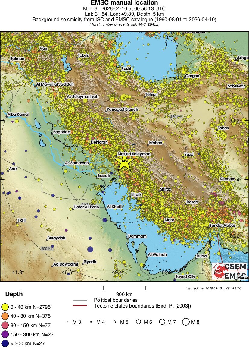 wide historical seismicity