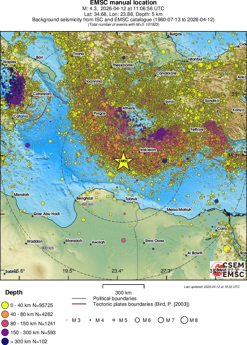 wide historical seismicity