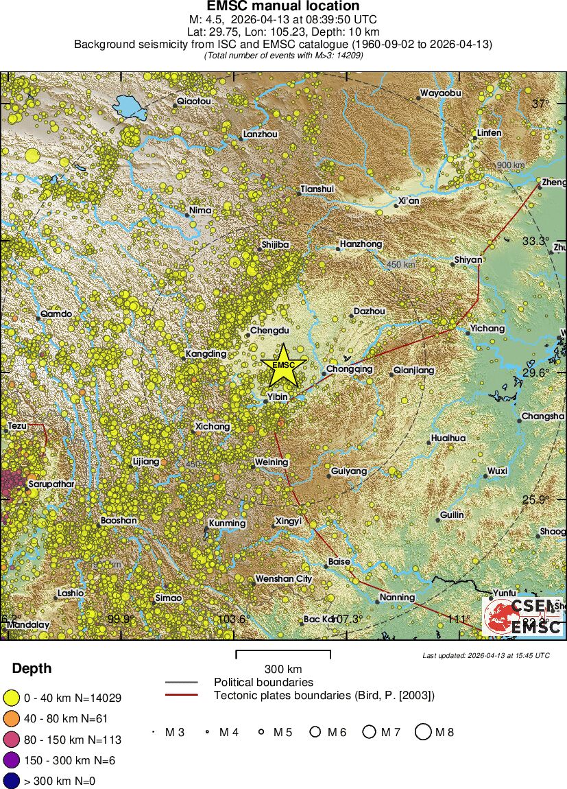 wide historical seismicity