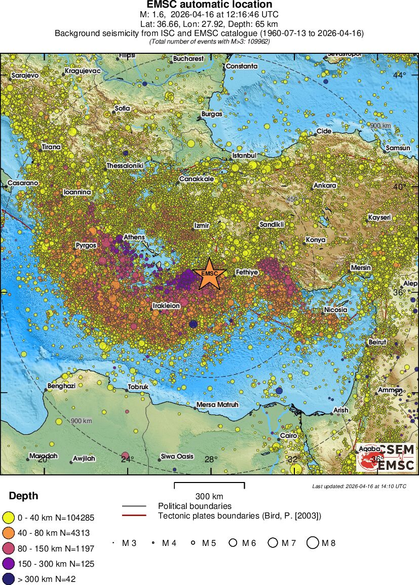 wide historical seismicity