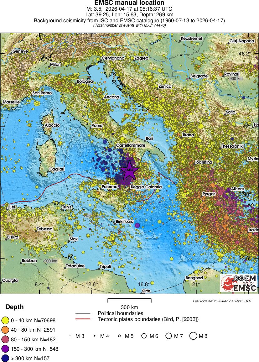 wide historical seismicity