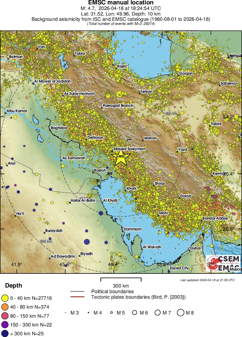 wide historical seismicity