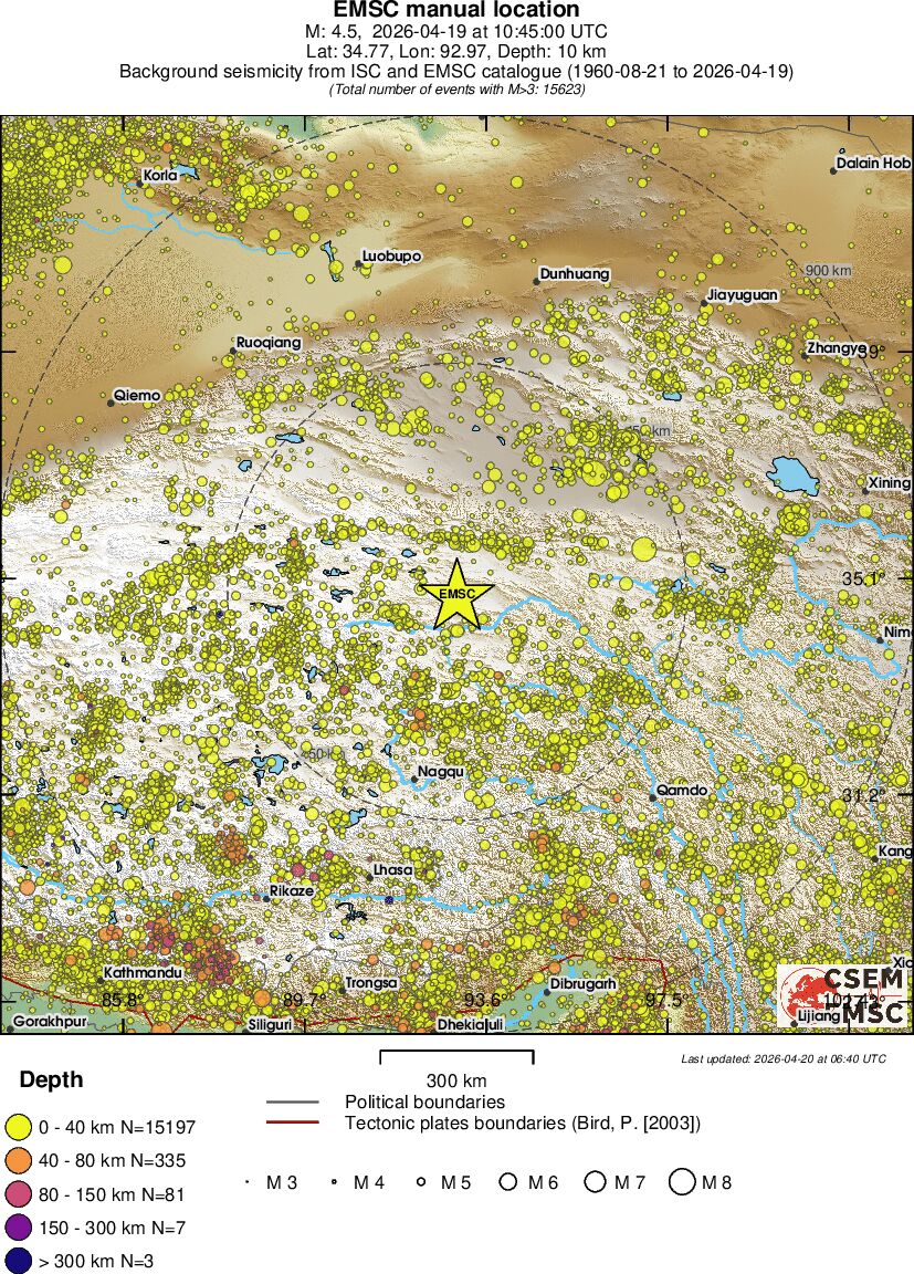 wide historical seismicity