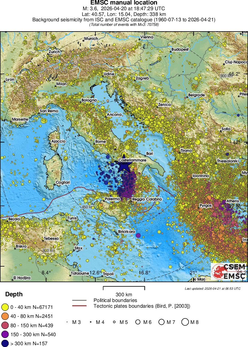wide historical seismicity