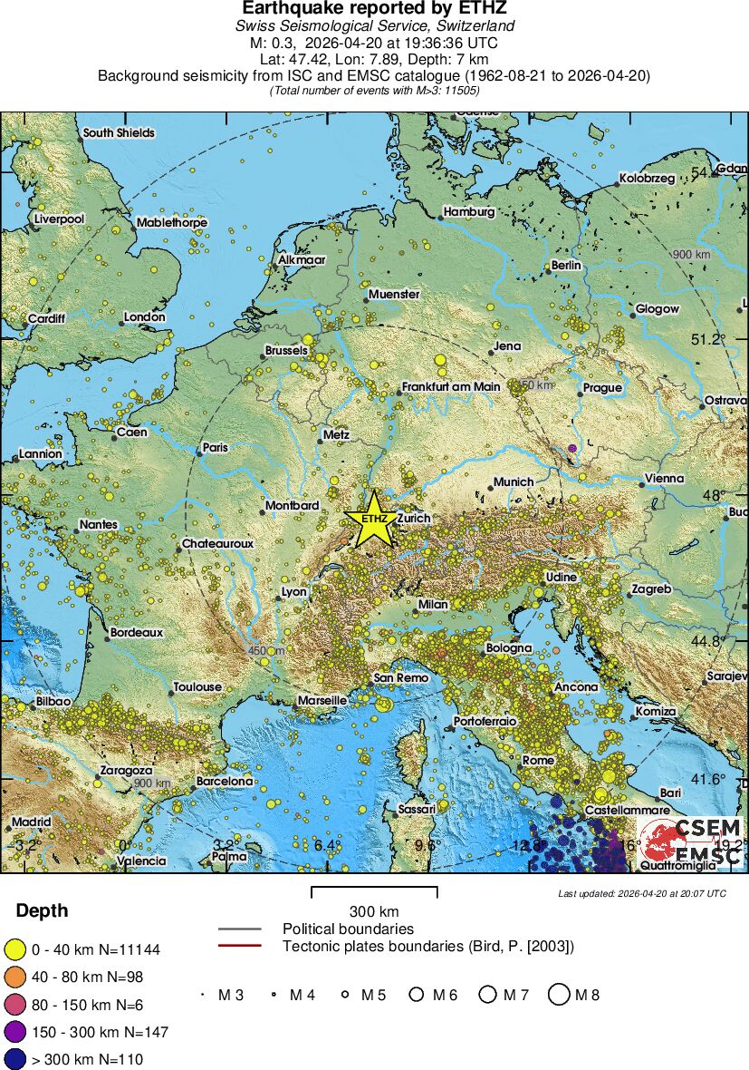 wide historical seismicity