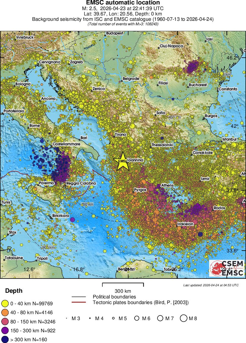 wide historical seismicity