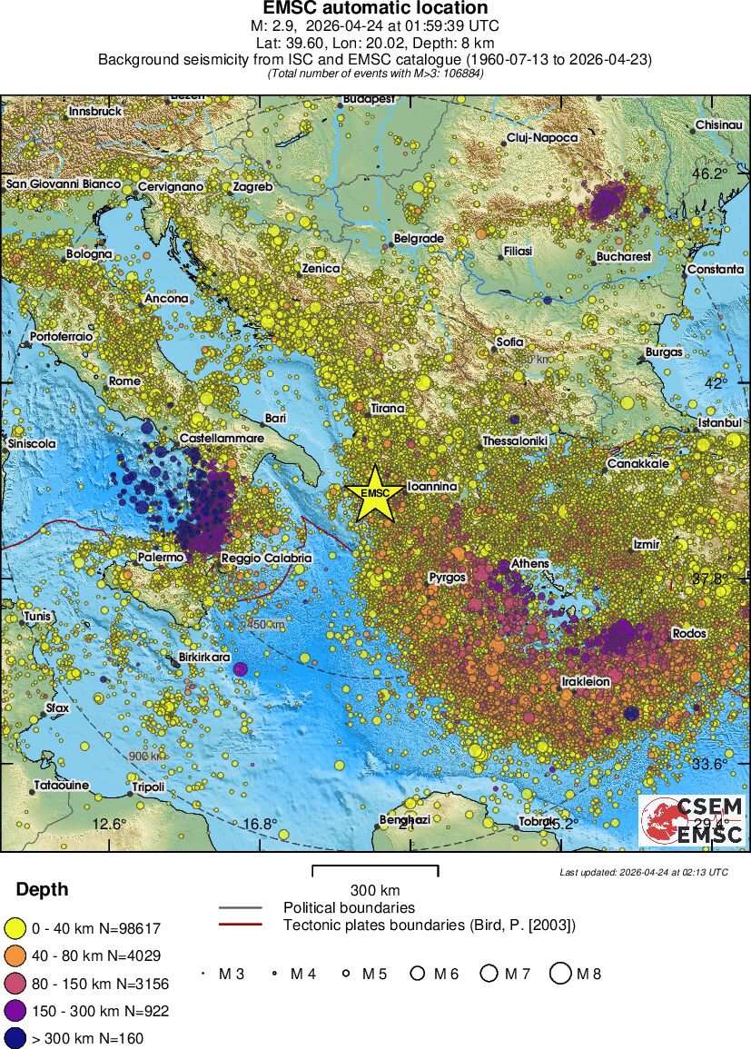 wide historical seismicity