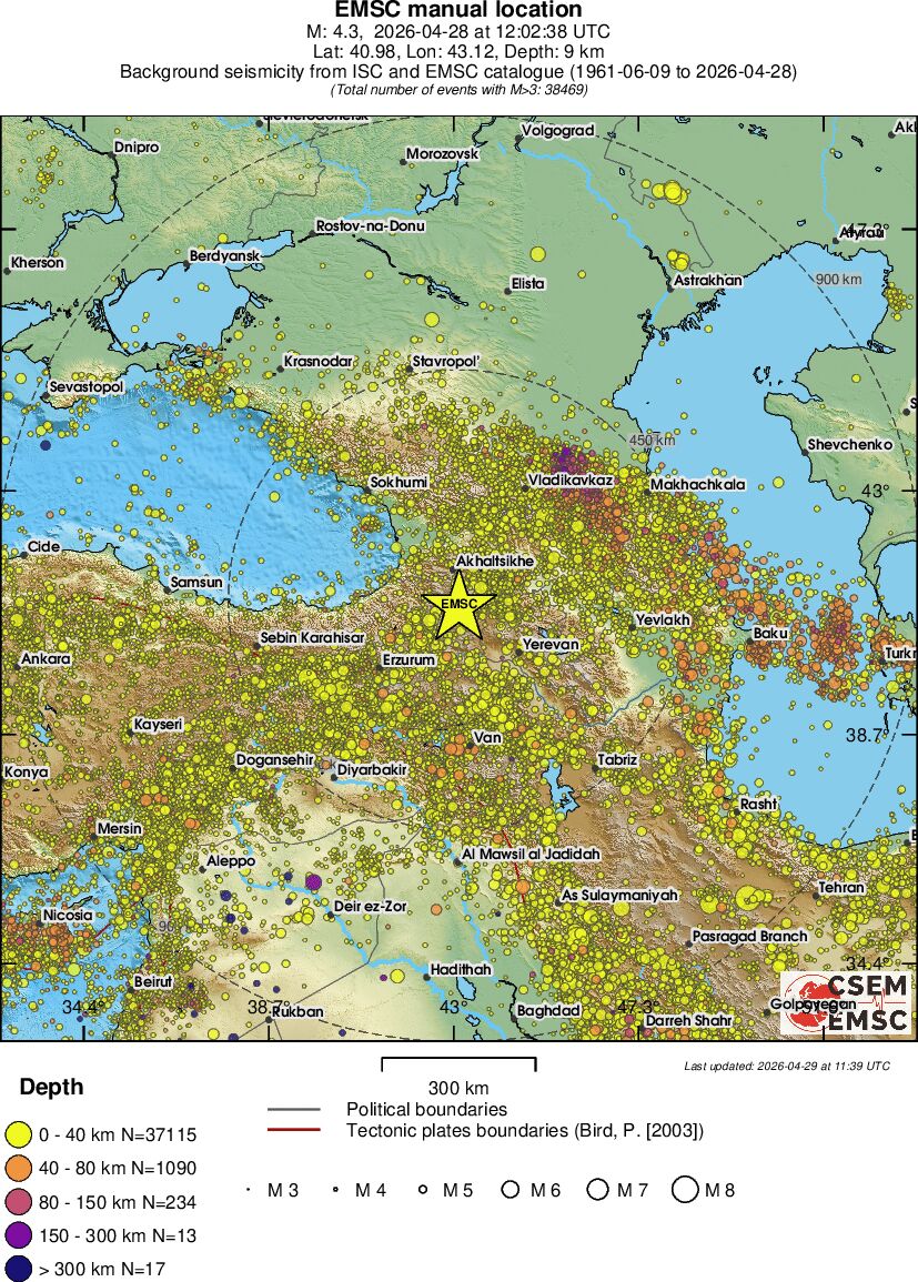 wide historical seismicity
