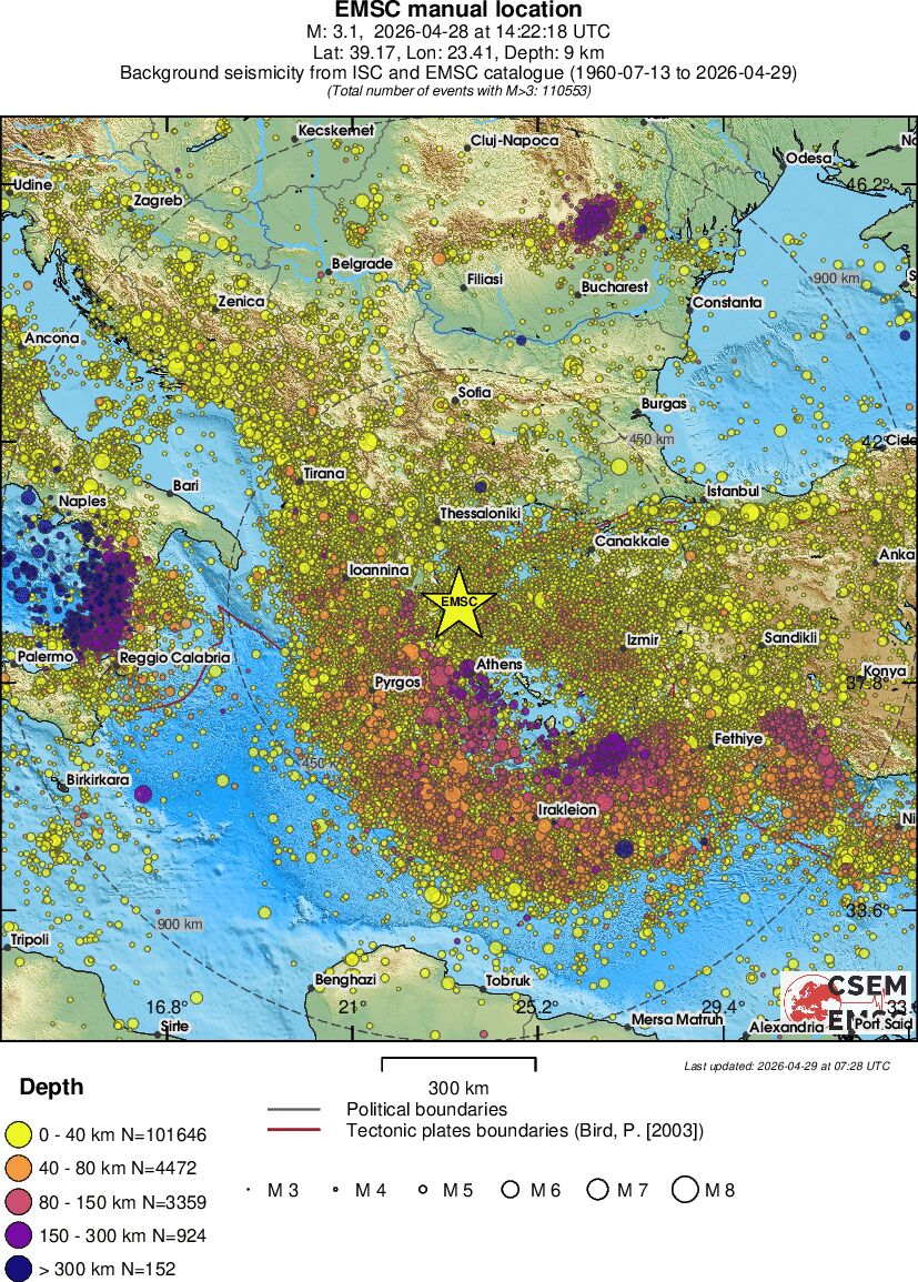wide historical seismicity