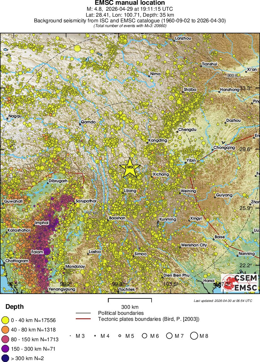 wide historical seismicity