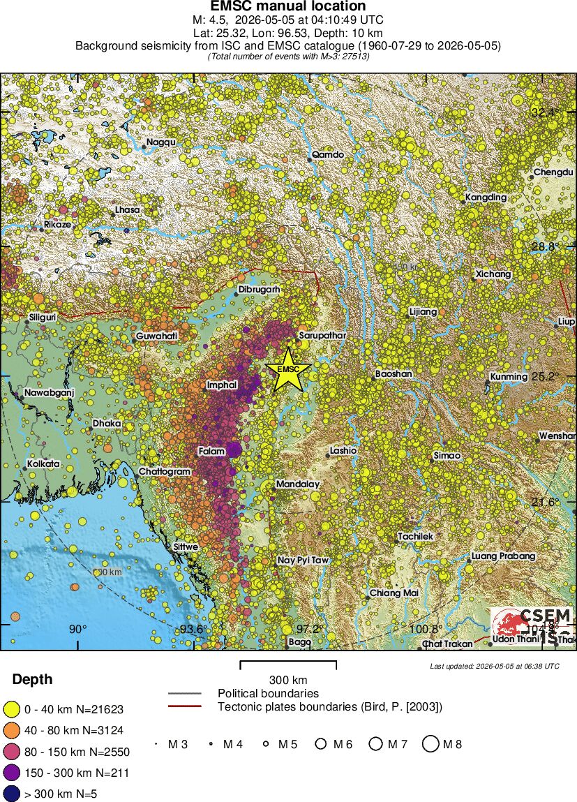 wide historical seismicity