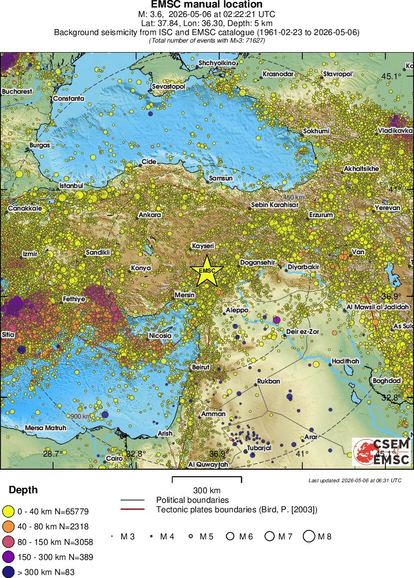 wide historical seismicity