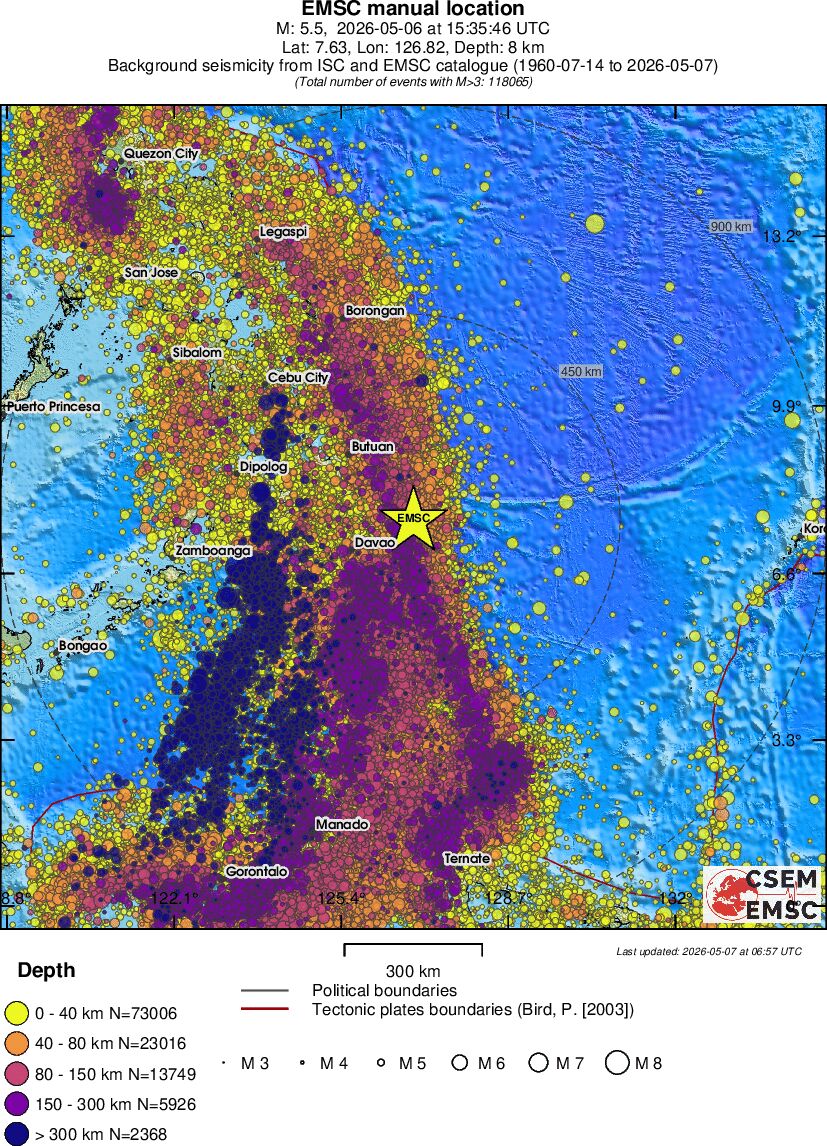 wide historical seismicity