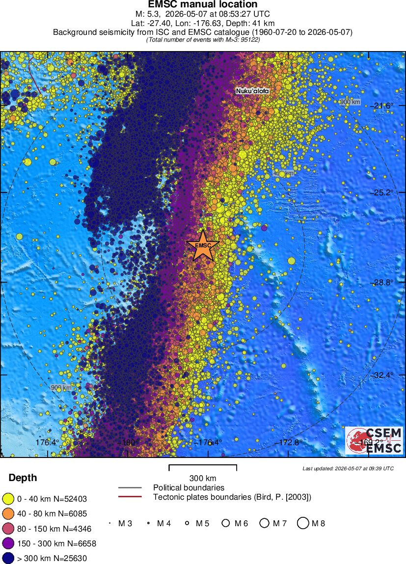 wide historical seismicity