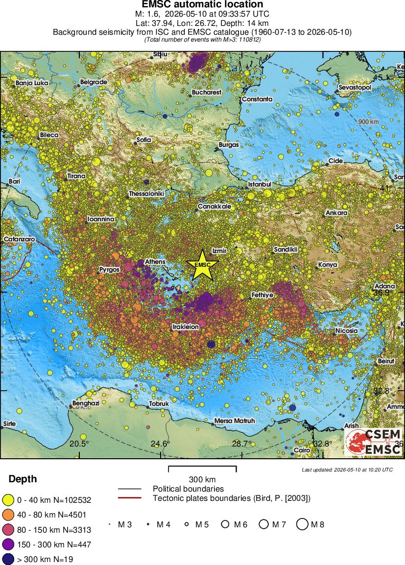 wide historical seismicity