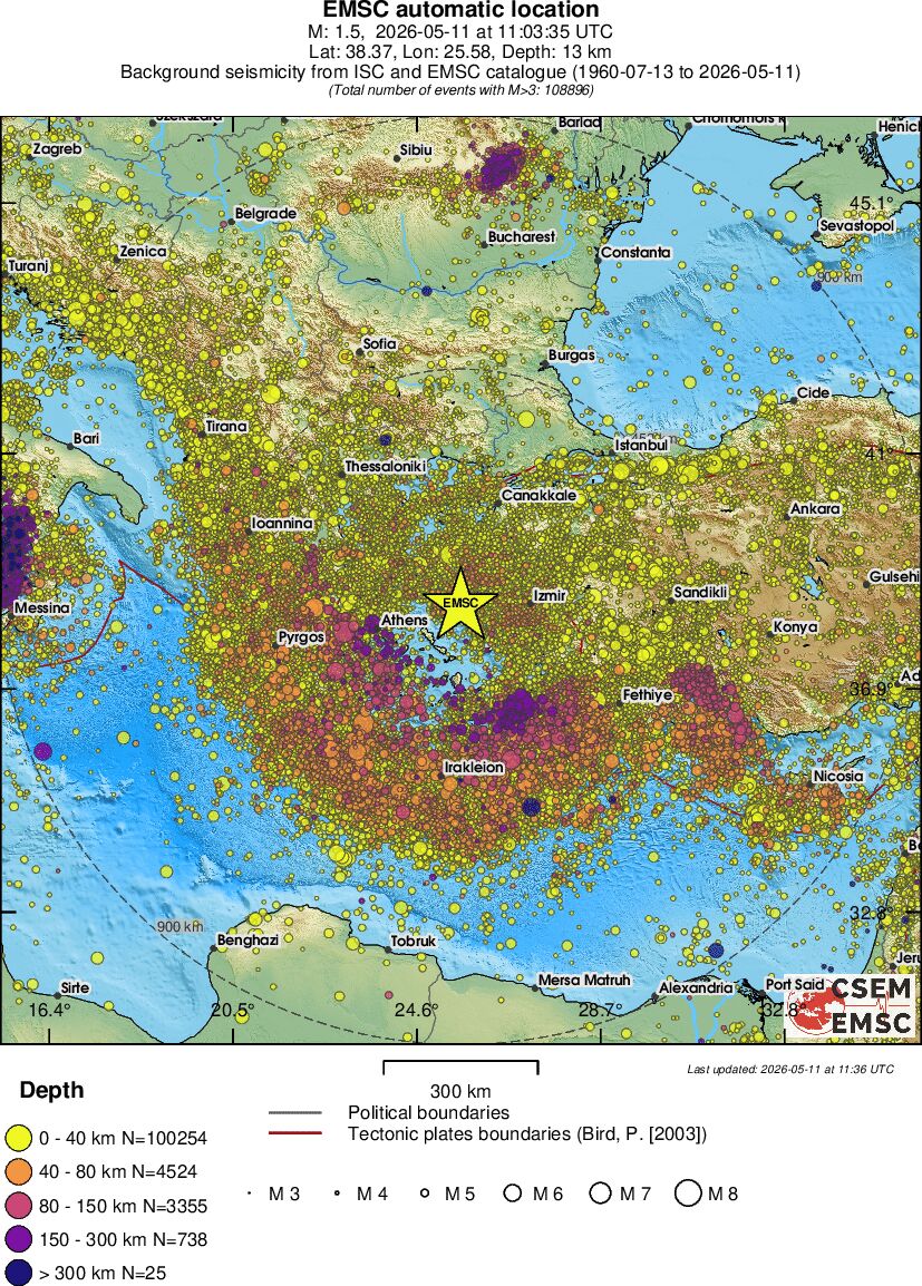 wide historical seismicity