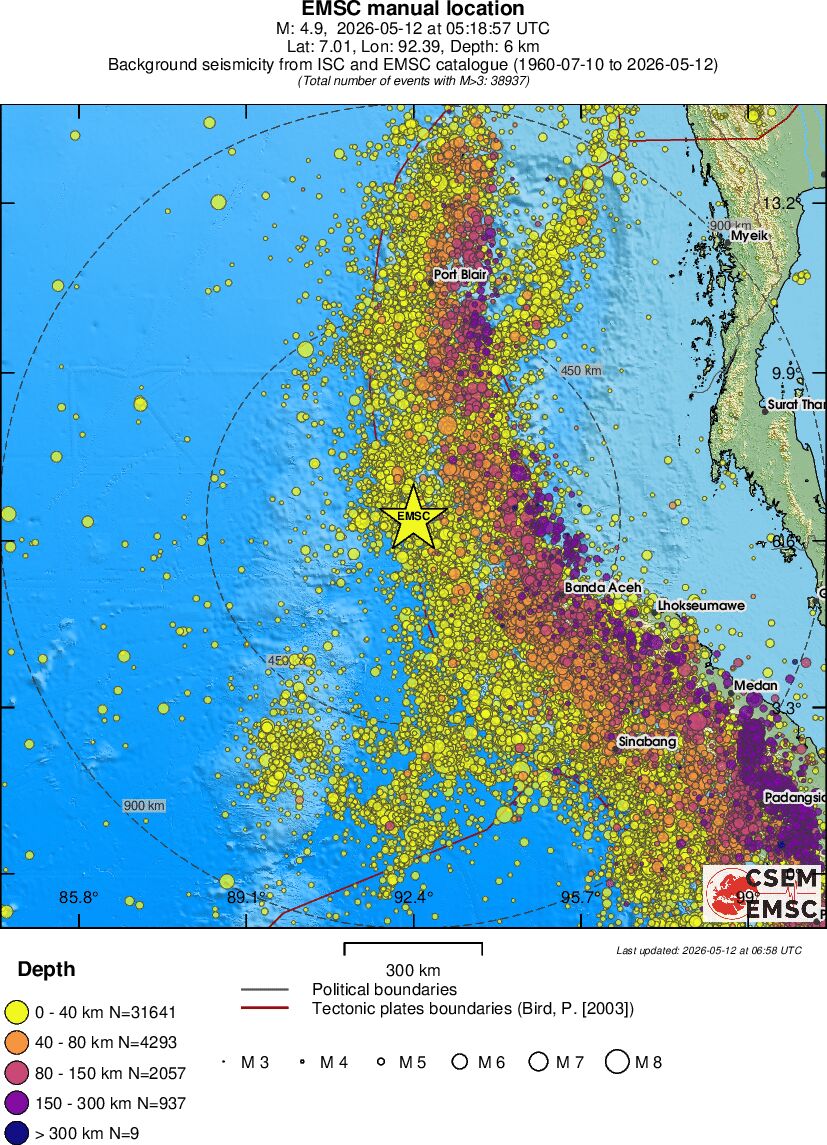 wide historical seismicity