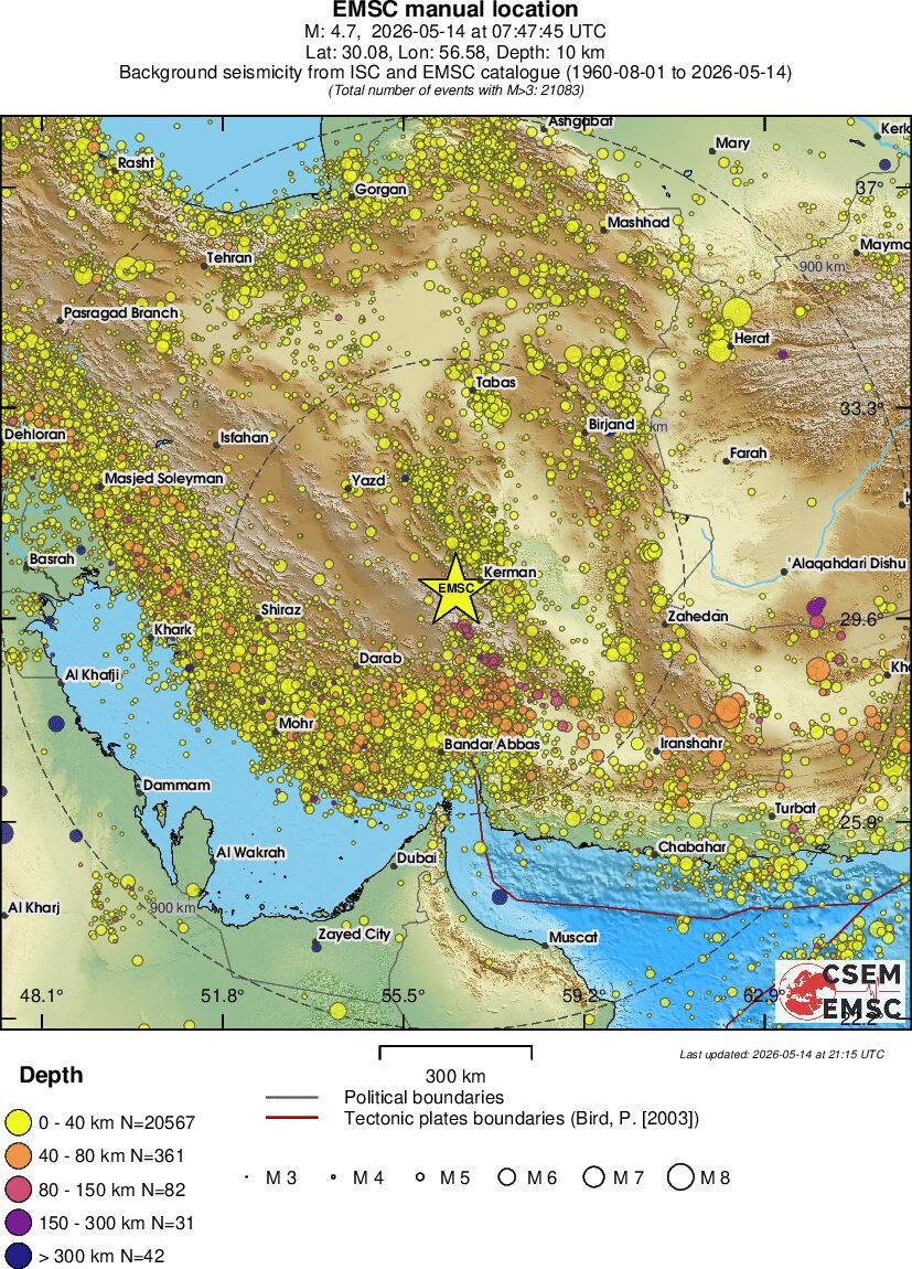 wide historical seismicity