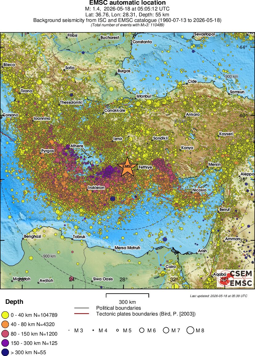 wide historical seismicity