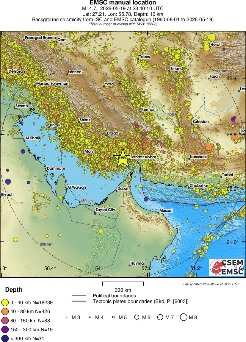 wide historical seismicity