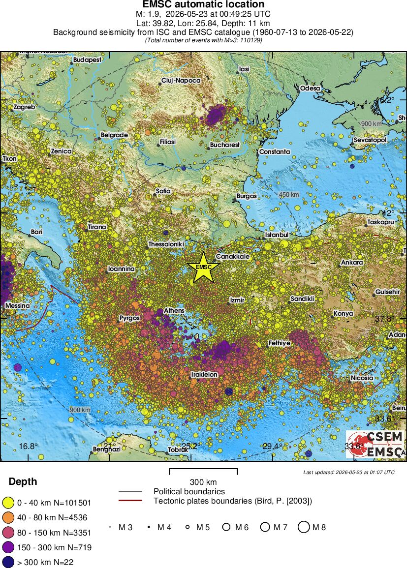 wide historical seismicity