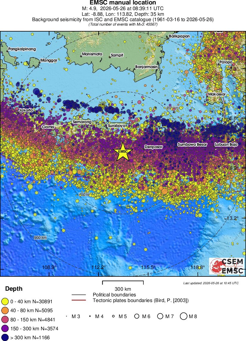 wide historical seismicity