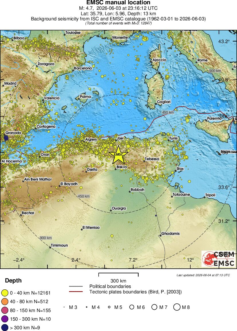 wide historical seismicity