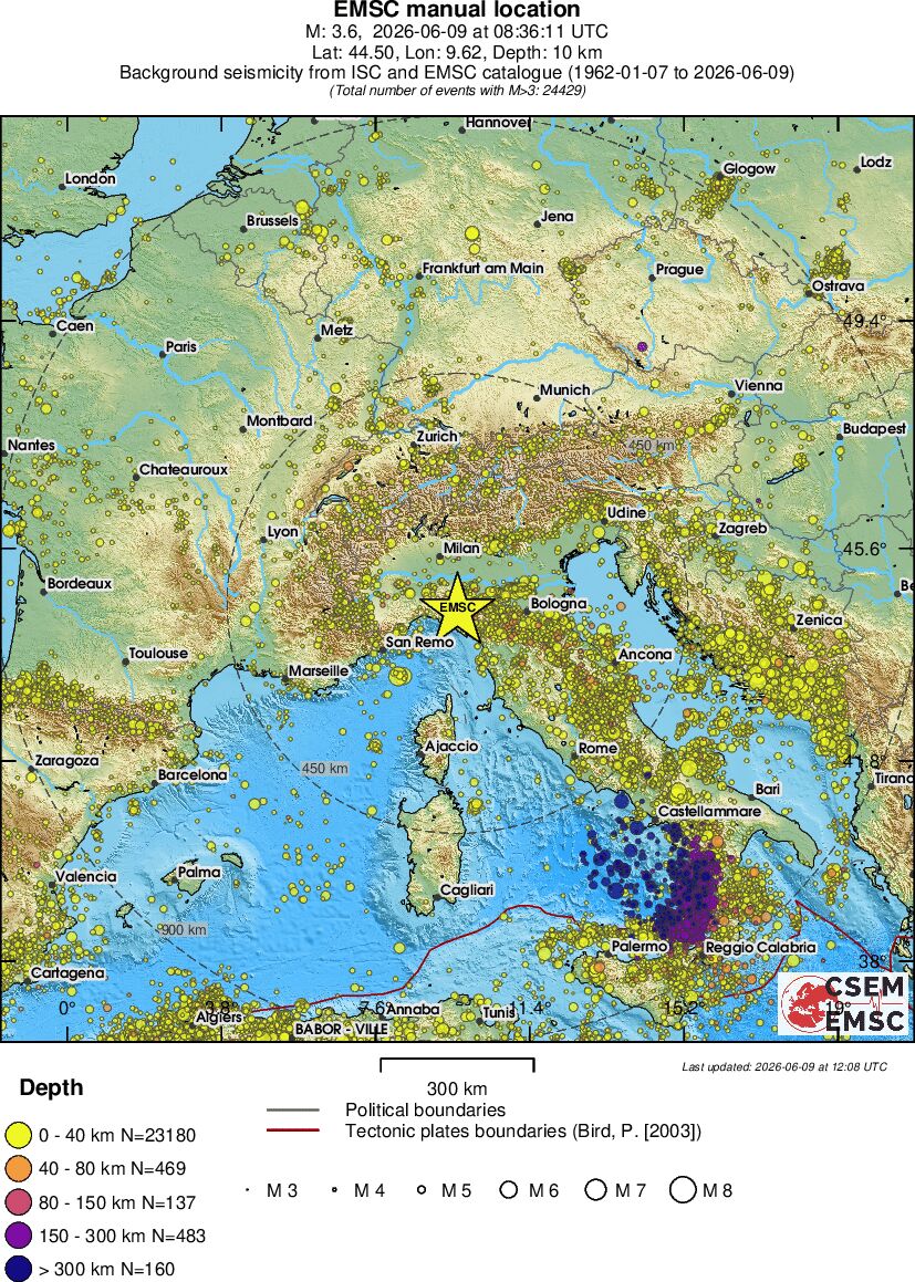 wide historical seismicity