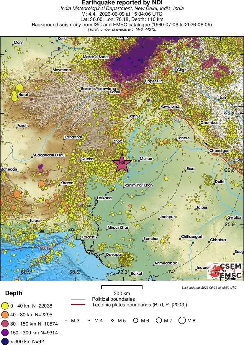 wide historical seismicity