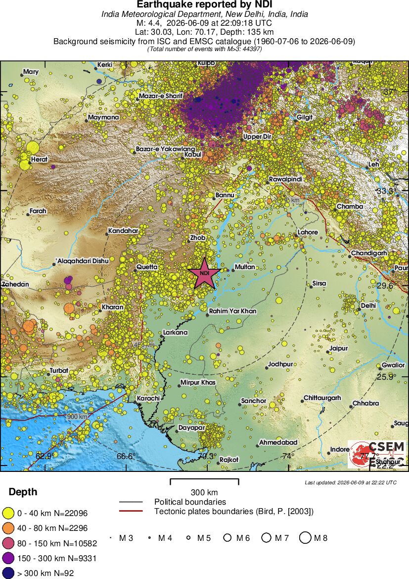 wide historical seismicity
