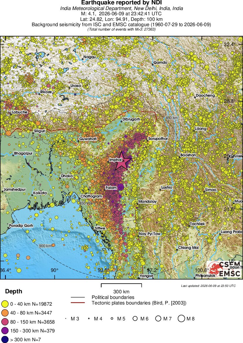 wide historical seismicity