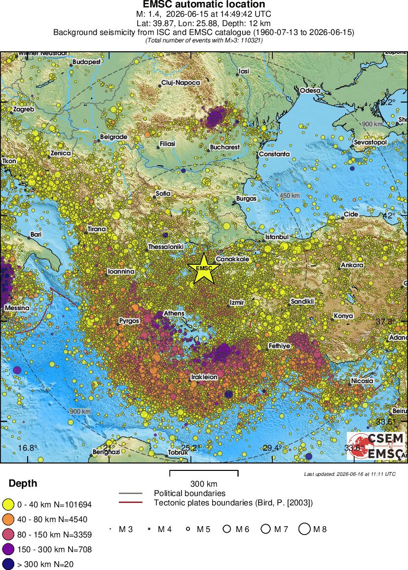 wide historical seismicity
