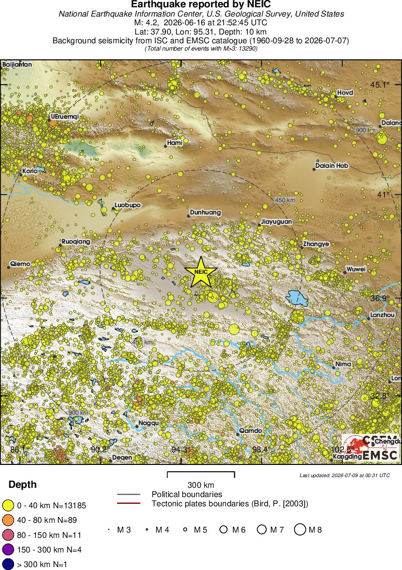 wide historical seismicity