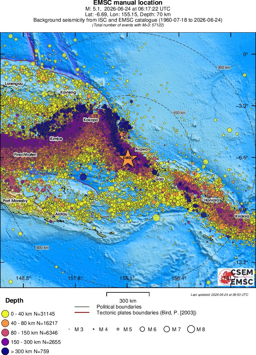 wide historical seismicity