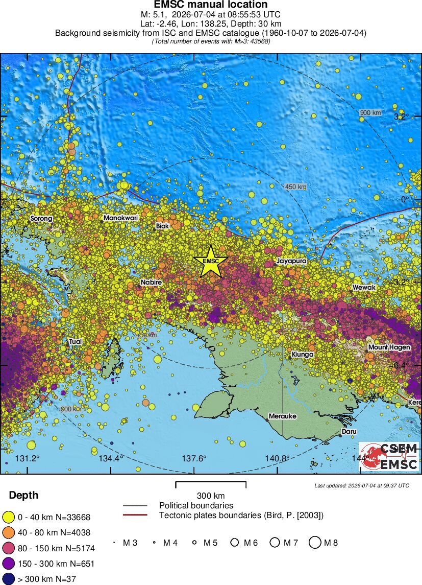 wide historical seismicity