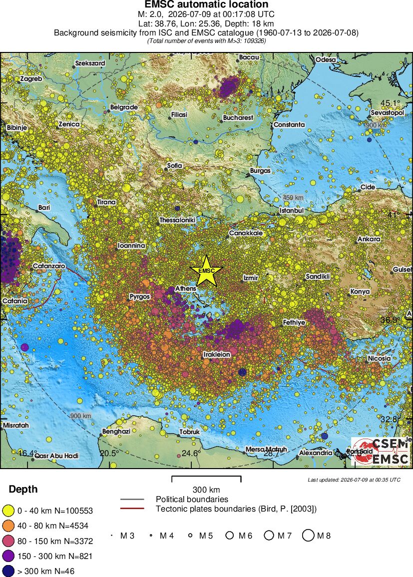 wide historical seismicity