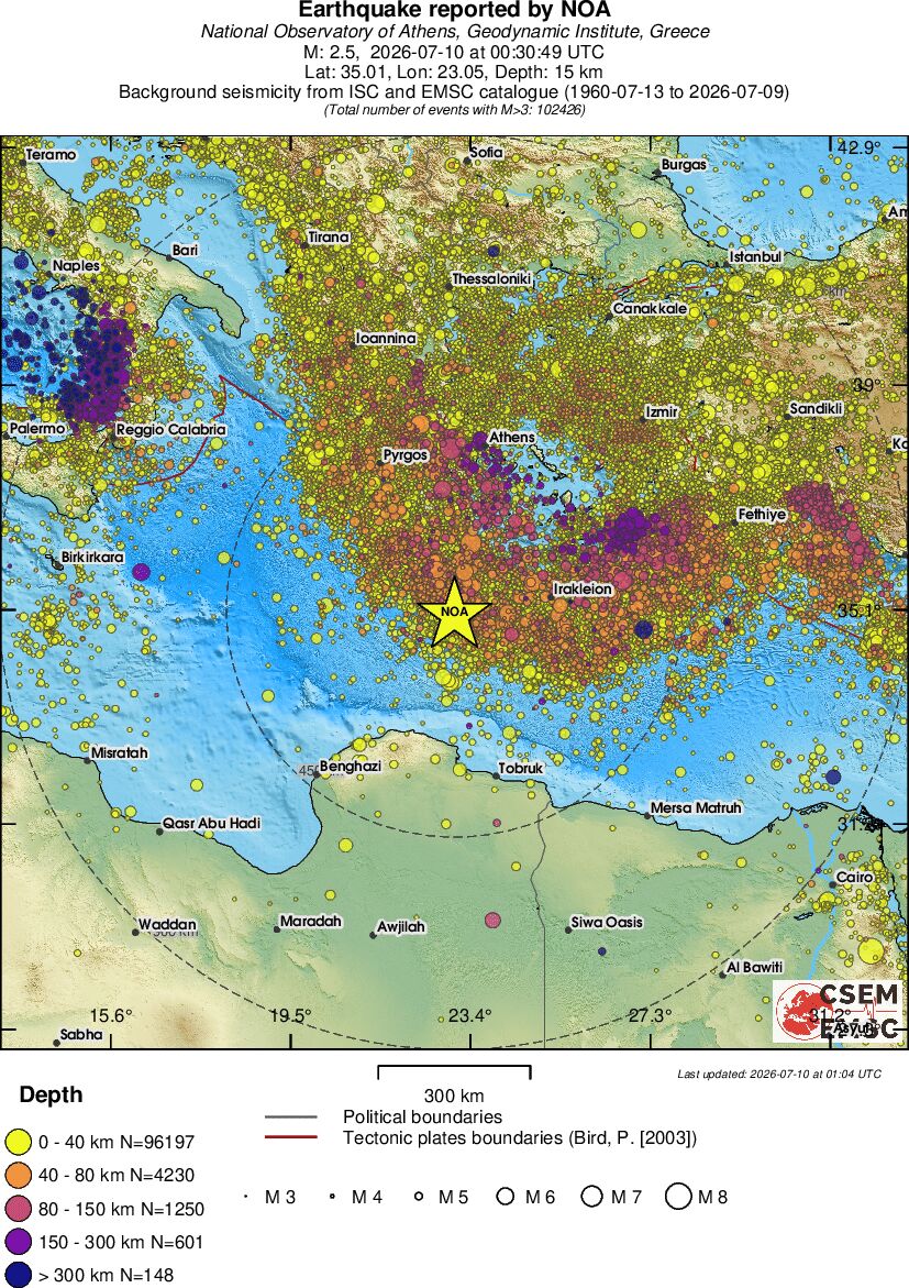 wide historical seismicity