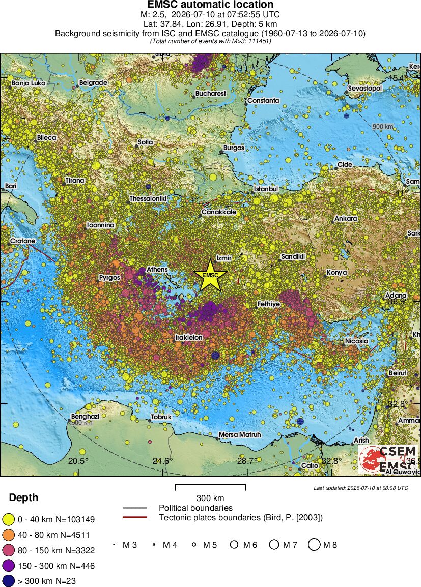 wide historical seismicity