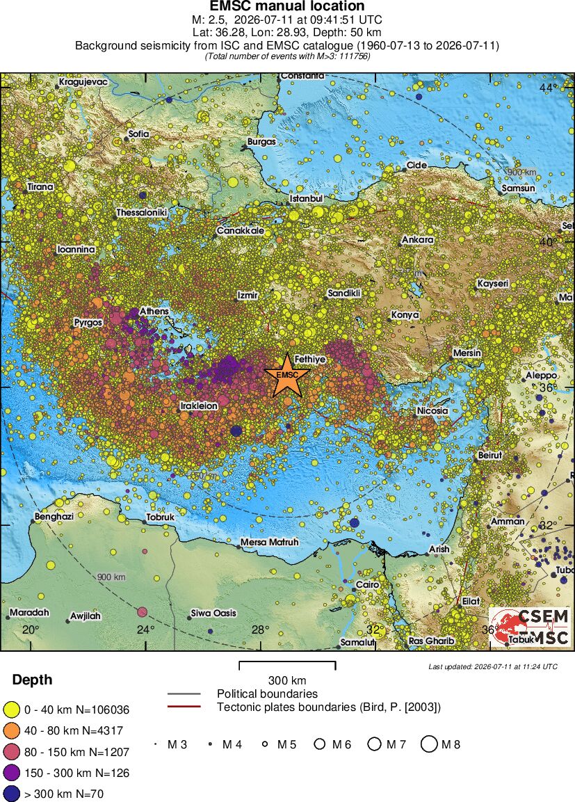 wide historical seismicity