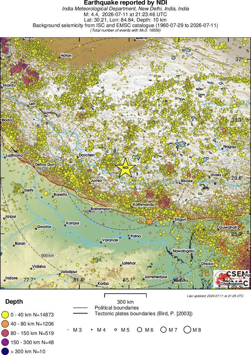 wide historical seismicity