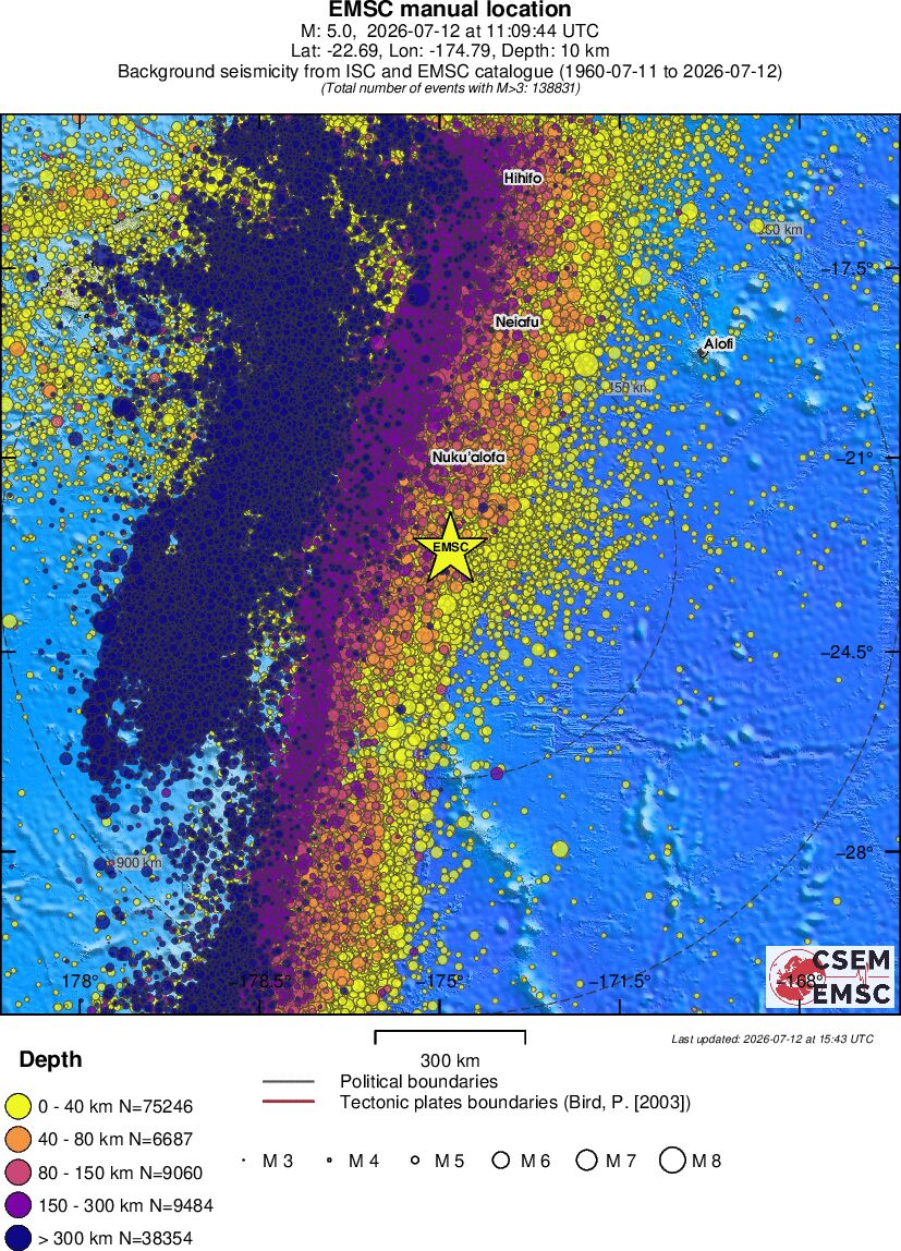 wide historical seismicity