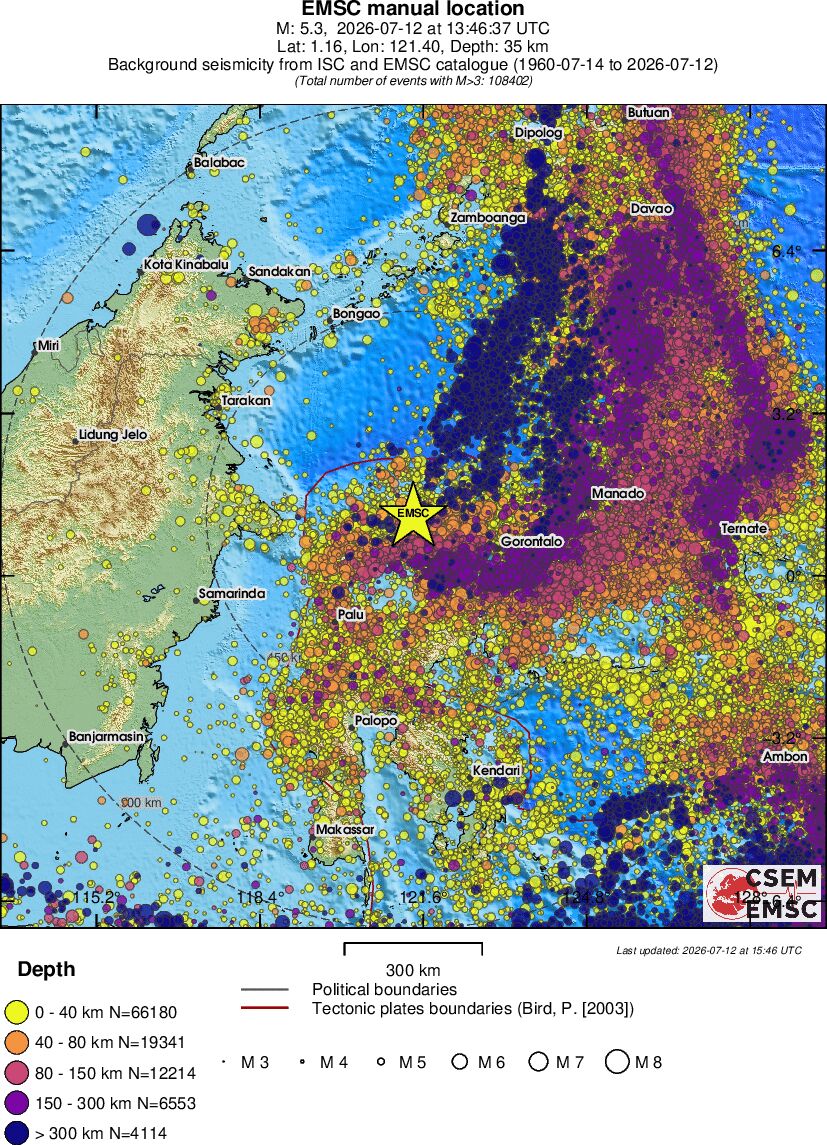 wide historical seismicity