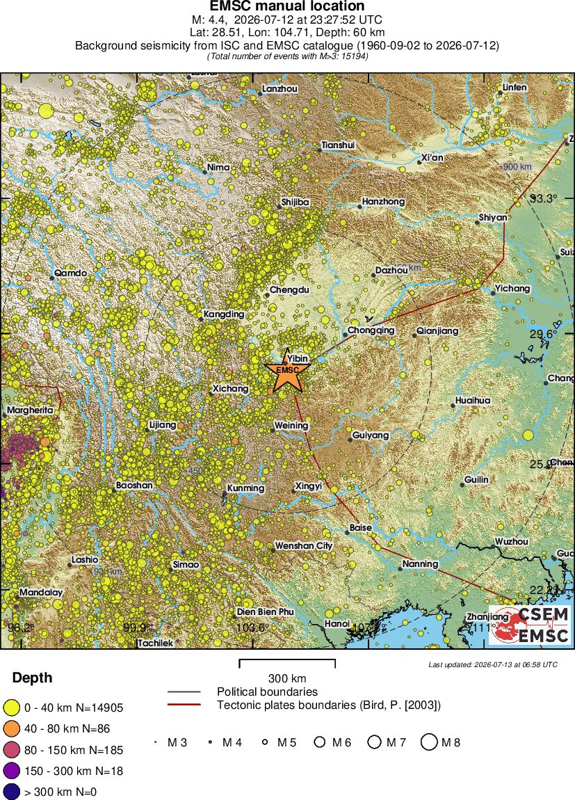wide historical seismicity