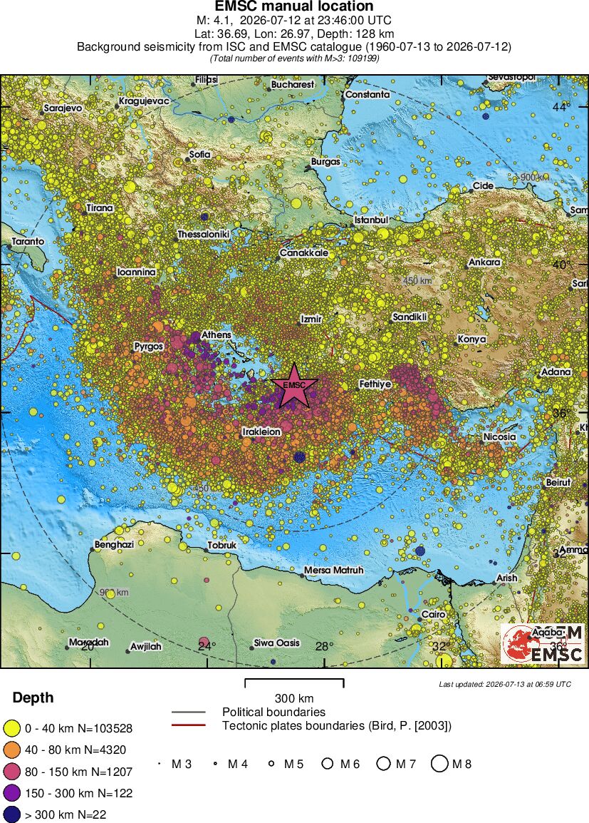 wide historical seismicity